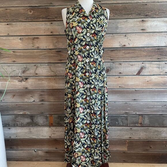T & Company Sleeveless Button Down Dress SiE 10 EUC - Picture 1 of 8